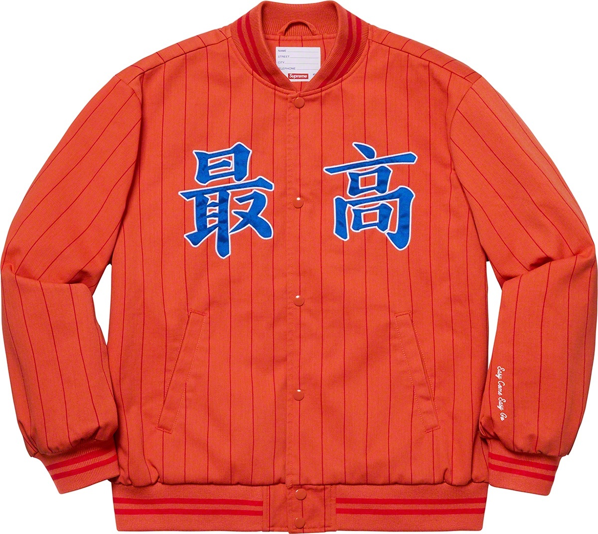 Pinstripe Varsity Jacket view 16